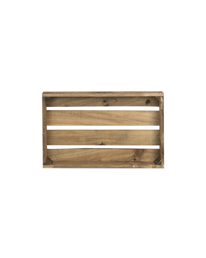 Petite boîte en bois massif chêne foncé