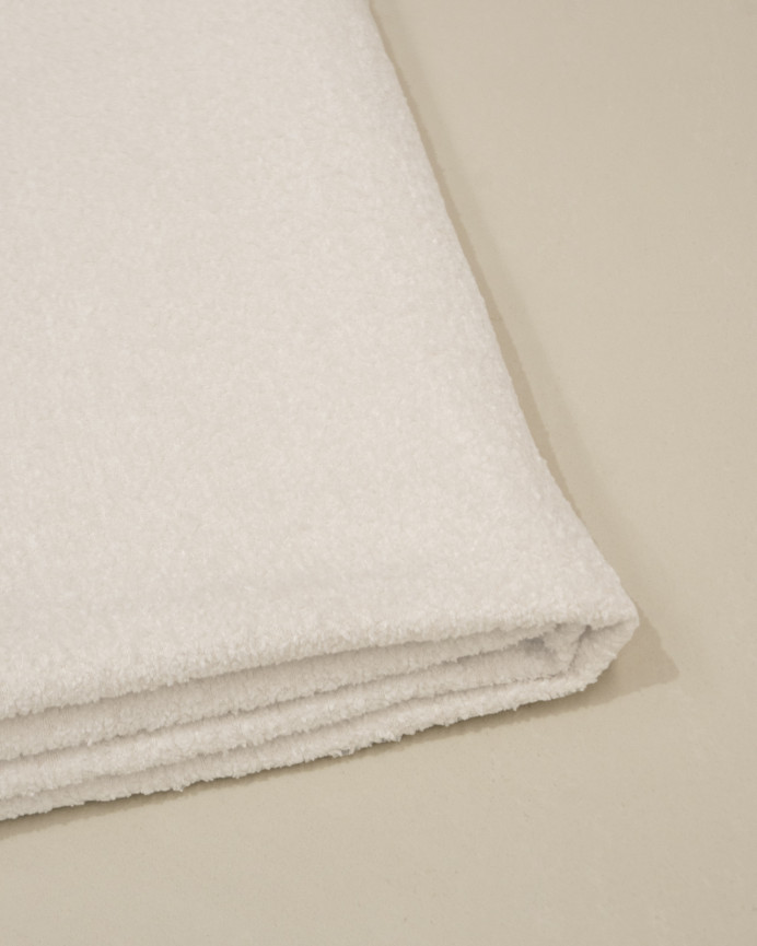 Housse pour tête de lit en bouclé blanc en différentes tailles