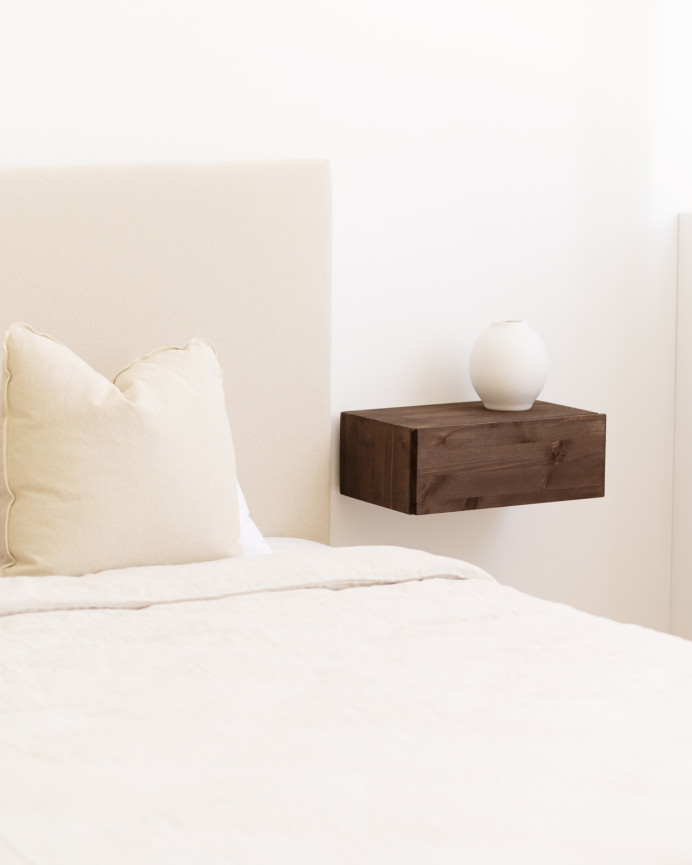 Tête de lit rembourrée en coton beige en différentes tailles