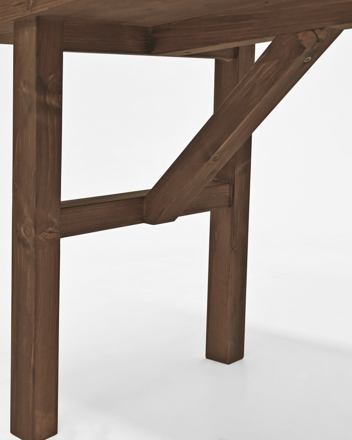 Banc en bois massif ton noyer en différentes tailles
