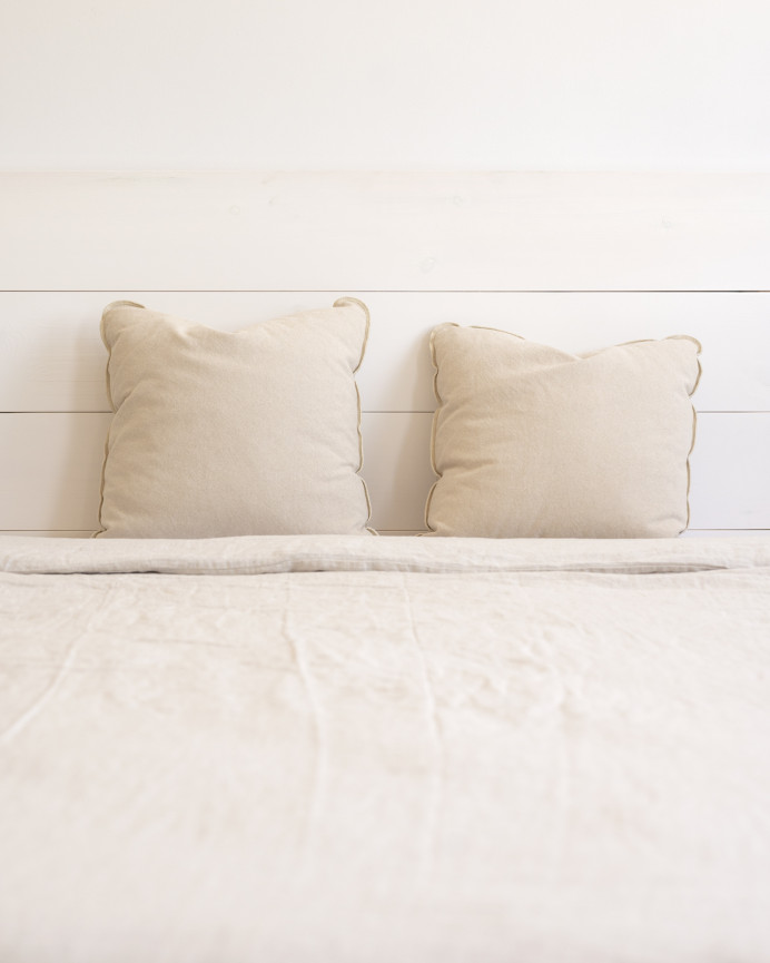 Tête de lit en bois massif blanc en différentes tailles