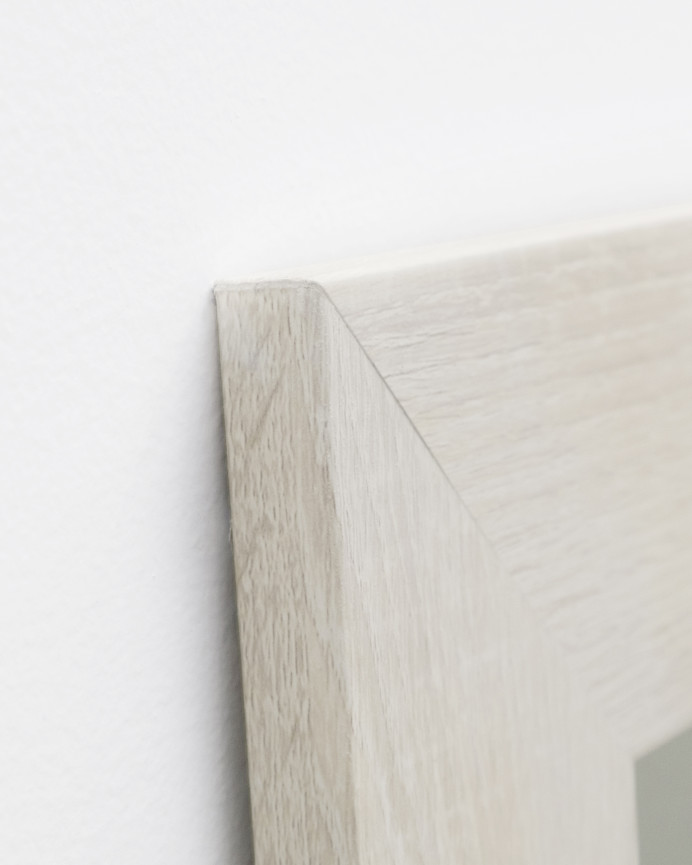 Miroir effet bois beige en différentes tailles