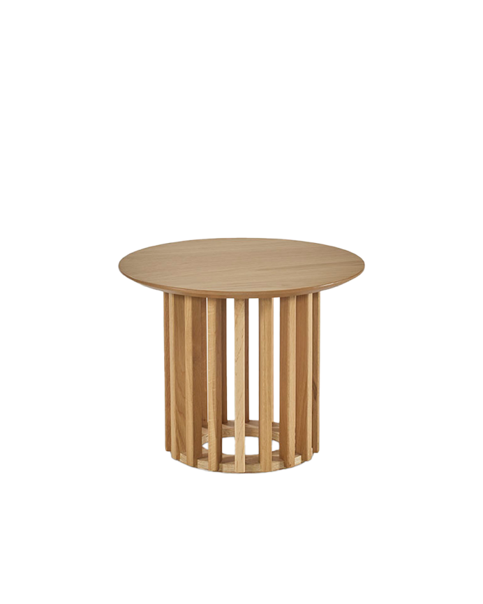 Table d'appoint ou table basse ronde en placage de chêne en différentes tailles