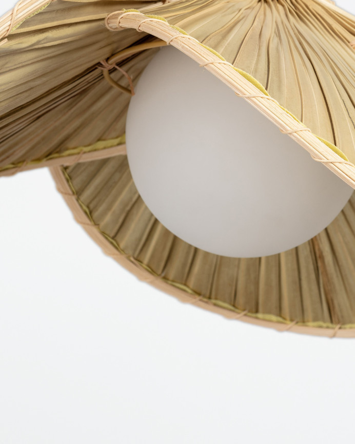 Plafonnier en fibres naturels
