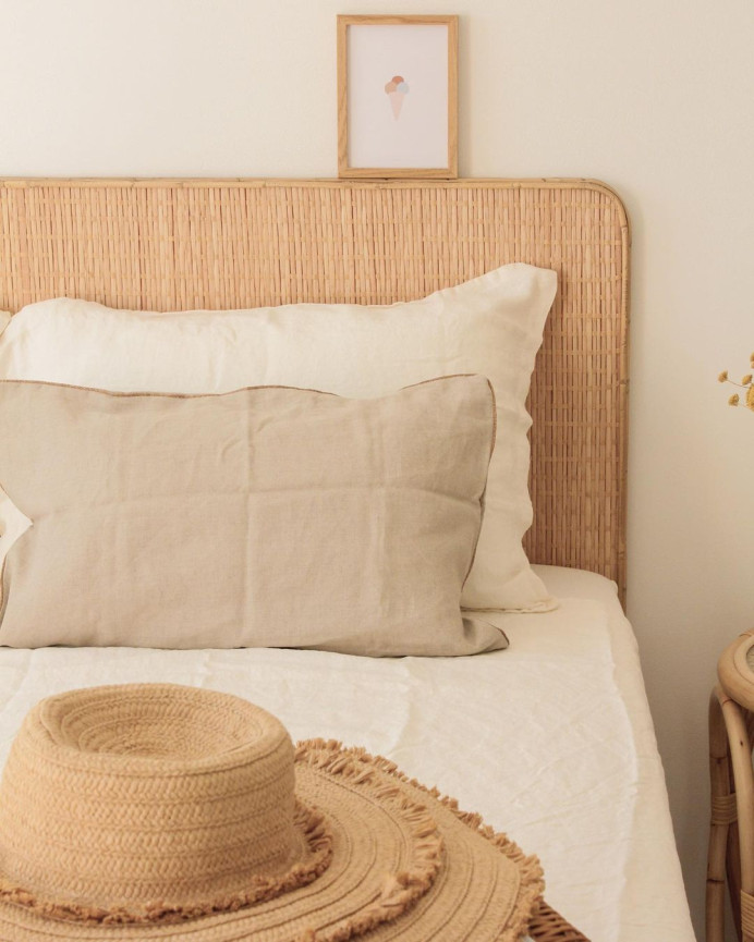 Tête de lit en osier naturel en différentes tailles