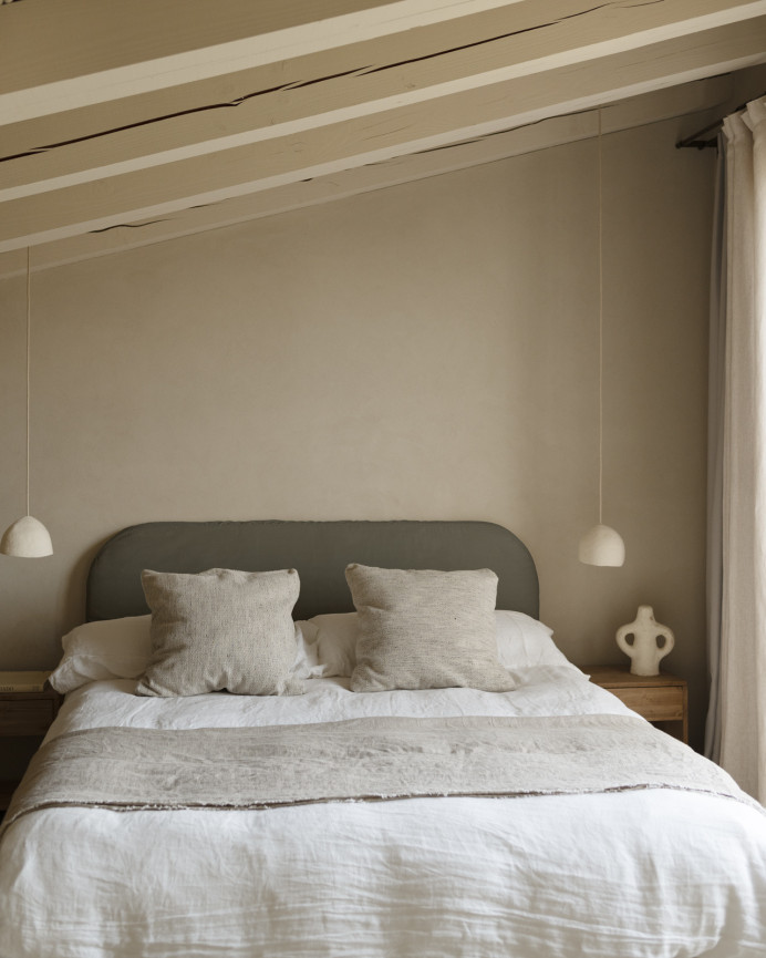 Housse pour tête de lit en velours côtelé gris foncé en différentes tailles