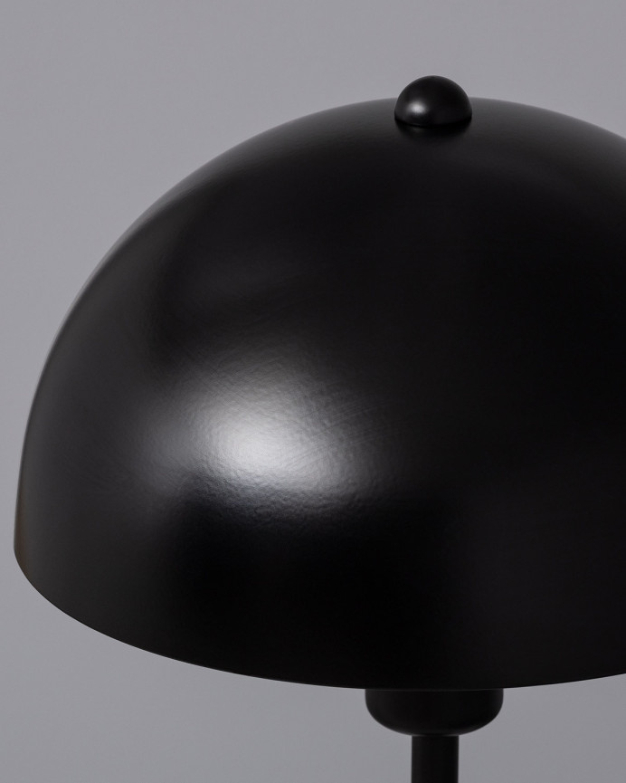 Lampe de table en aluminium noir