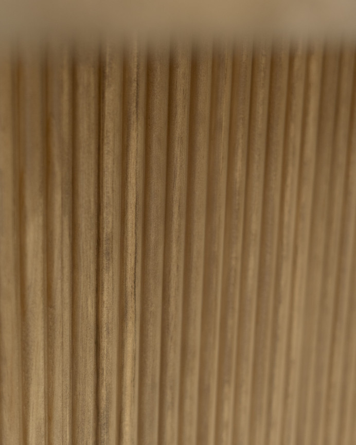 Table de salle à manger en bois massif dans le ton du bois chêne foncé en différentes tailles