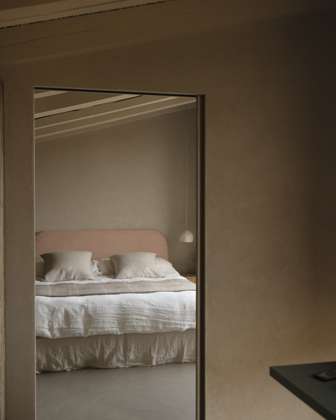 Tête de lit déhoussable en velours côtelé corail en différentes tailles