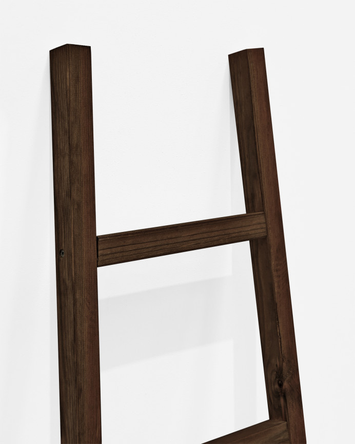 Échelle en bois massif ton noyer 150x50cm