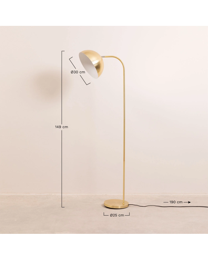 Lampe sur pied en aluminium de 149x30cm