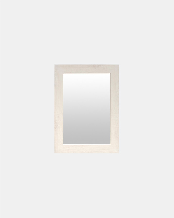 Miroir effet bois beige en différentes tailles