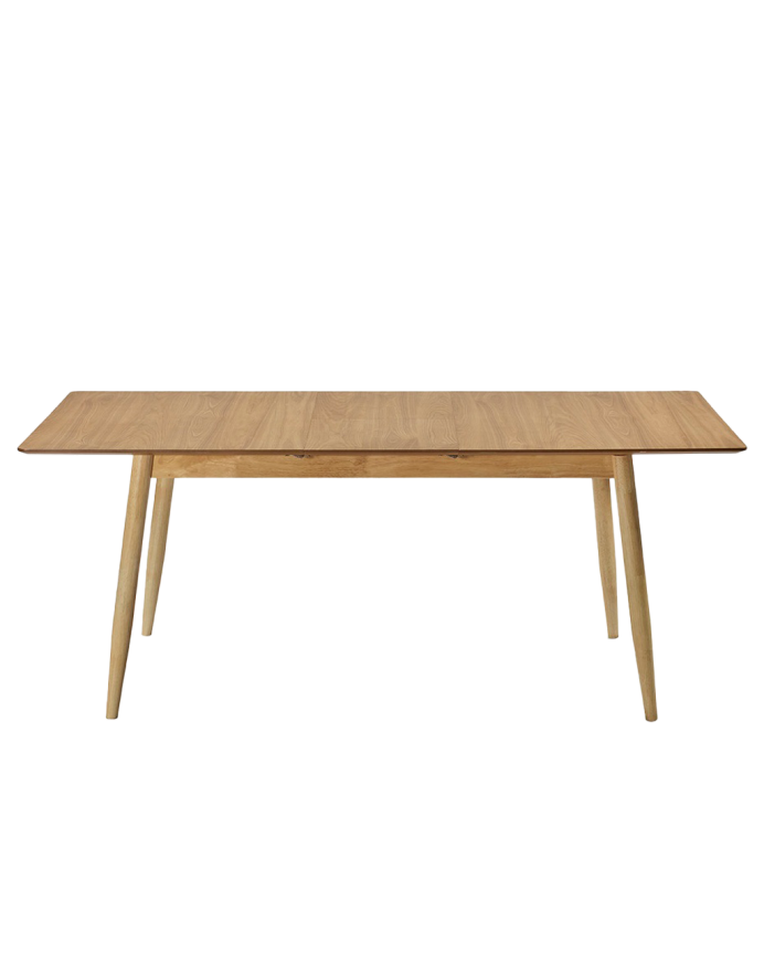 Table de salle à manger à rallonge en bois naturel 150-190cm