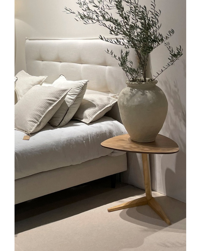 Table d'appoint ou table basse en placage de chêne 48x49cm