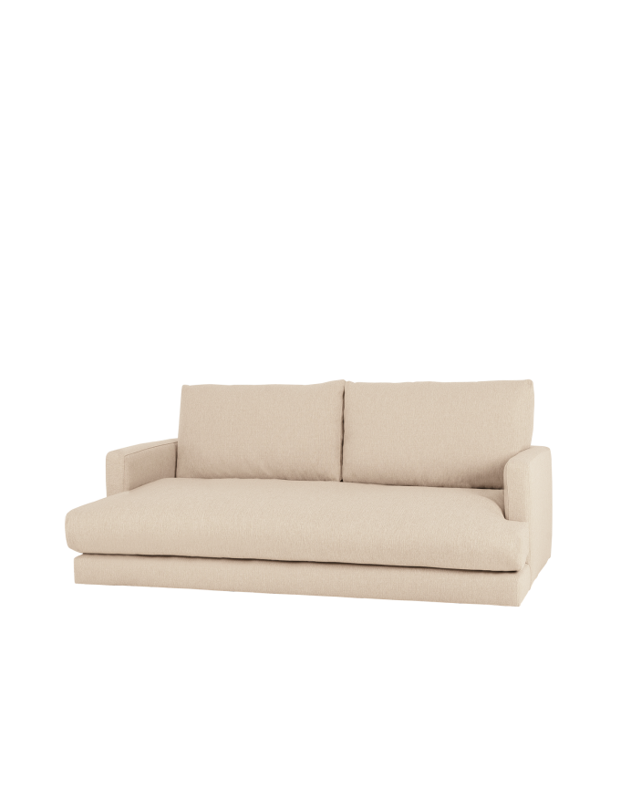 Canapé droit couleur beige de 216cm