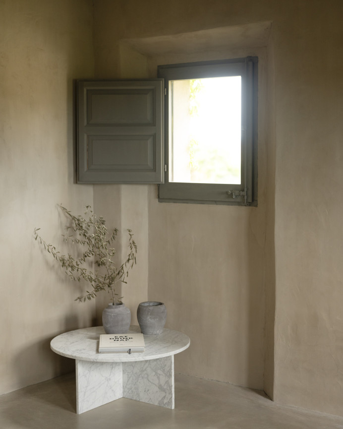 Table basse ronde en marbre disponible en différentes tailles