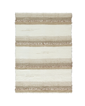 Tapis andin en coton marron en différentes tailles