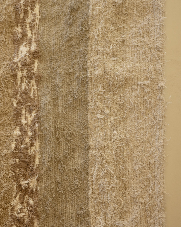 Tapis andin en coton marron en différentes tailles