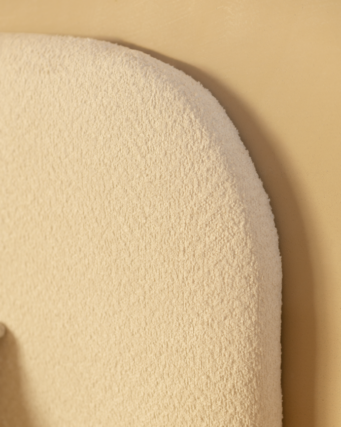 Base tapissée blanc boculé pour les matelas en différentes tailles
