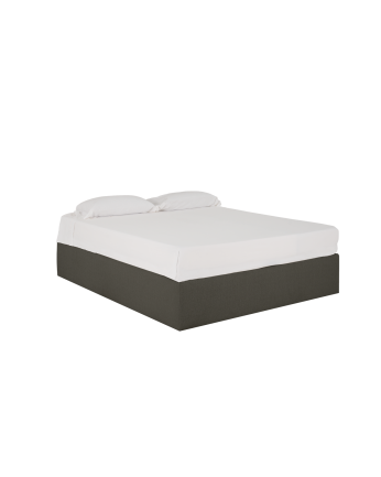 Canapé tapissé gris foncé pour les matelas en différentes tailles
