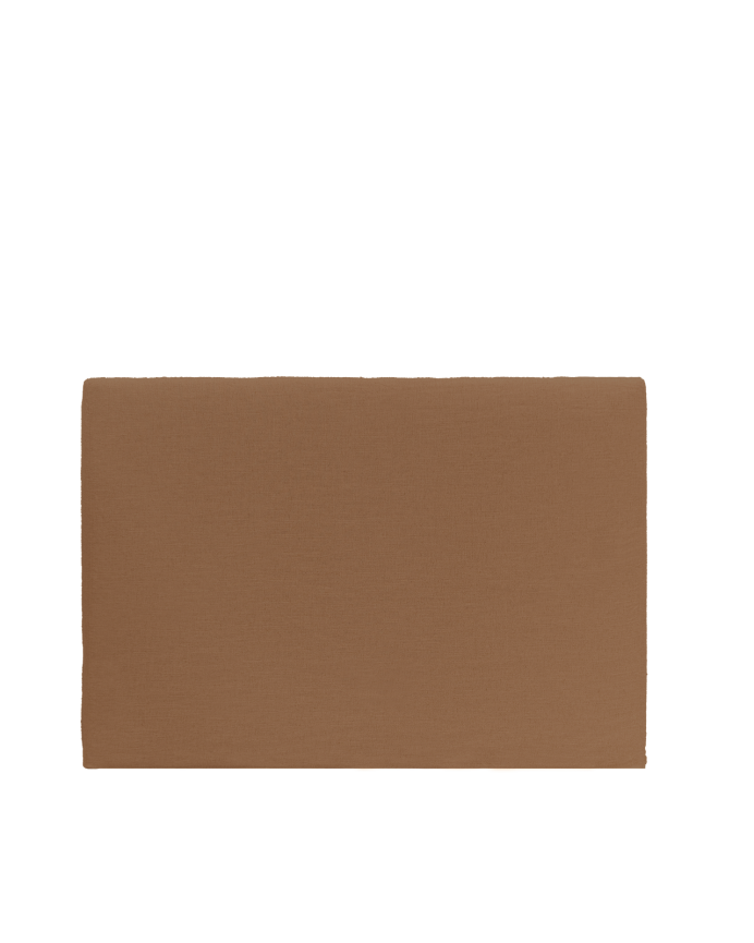 Housse de tête de lit en lin terracotta en différentes tailles
