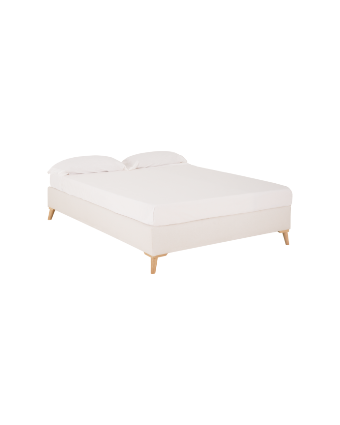 Base tapissée en lin blanc pour les matelas en différentes tailles