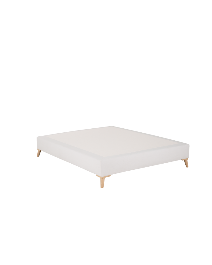 Base tapissée en lin blanc pour les matelas en différentes tailles