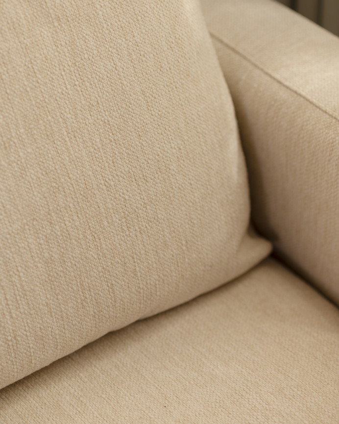 Canapé d'angle couleur beige en différentes tailles