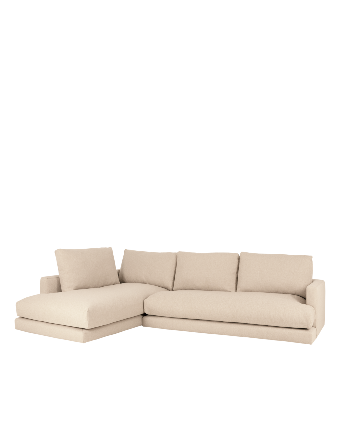 Canapé d'angle couleur beige en différentes tailles