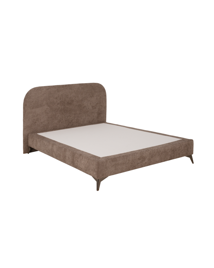 Lit rembourré en taupe boculé pour les matelas en différentes tailles
