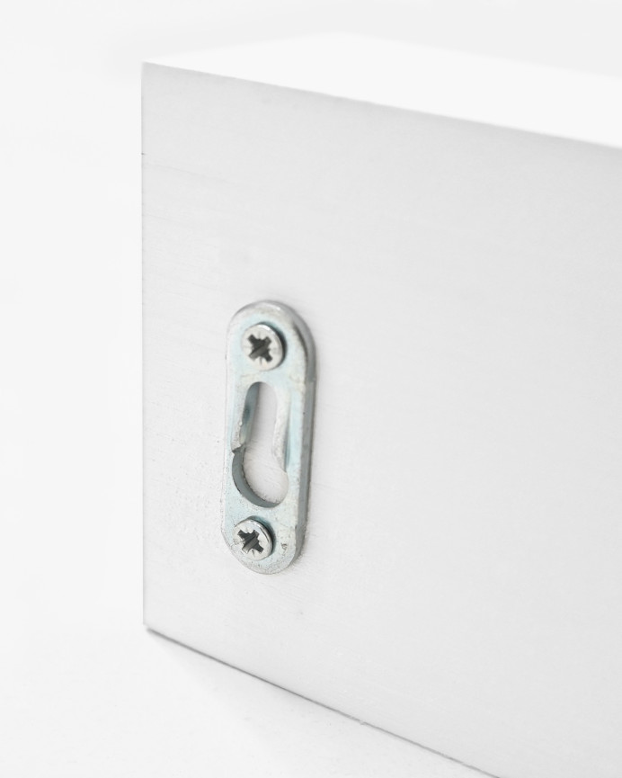 Cintre mural en bois massif blanc 61x10cm
