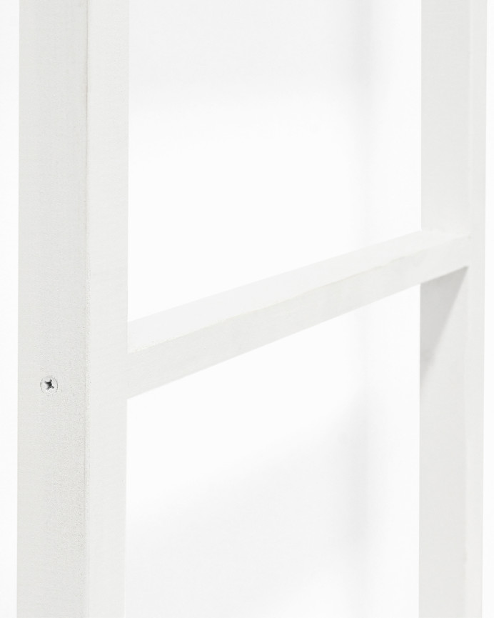Porte-serviettes en bois massif blanc 100x50cm