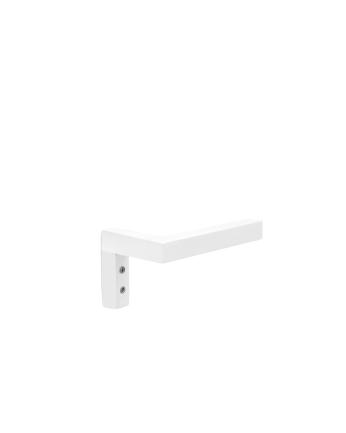 Porte-rouleau mural en bois massif blanc 7x14cm