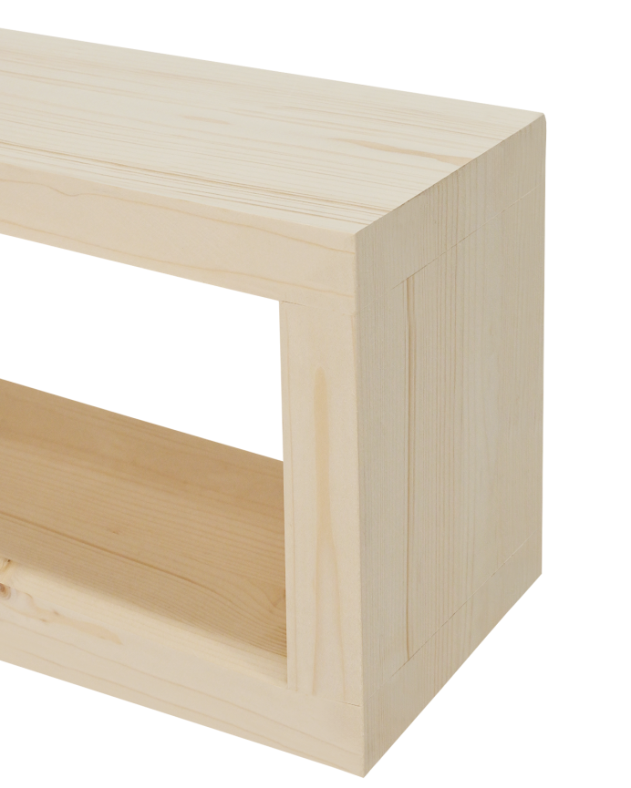 Meuble TV en bois massif ton naturel en différentes tailles