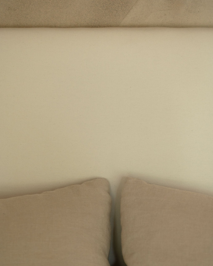 Tête de lit tapissée en blanc en différentes tailles