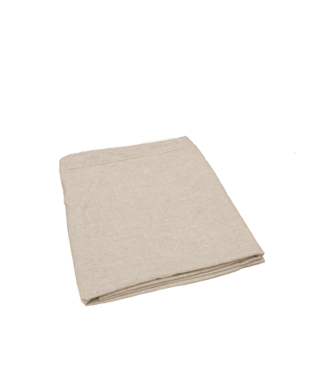 Housse de tête de lit tapissée déhoussable en lin beige en différentes tailles