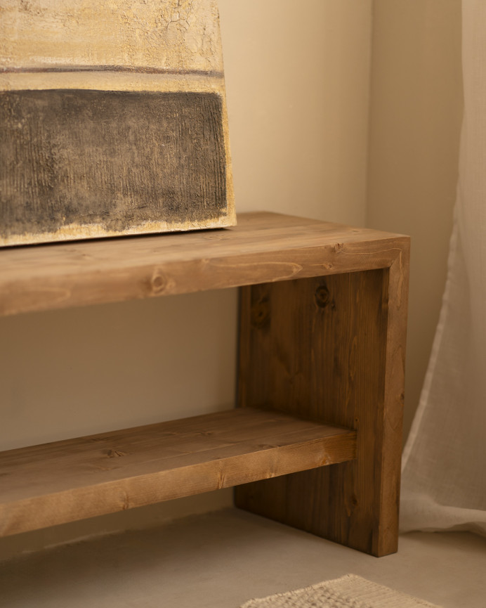 Tableau beige et noir décoratif sur coton avec cadre en bois peint à la main à la peinture à l'huile en différentes tailles