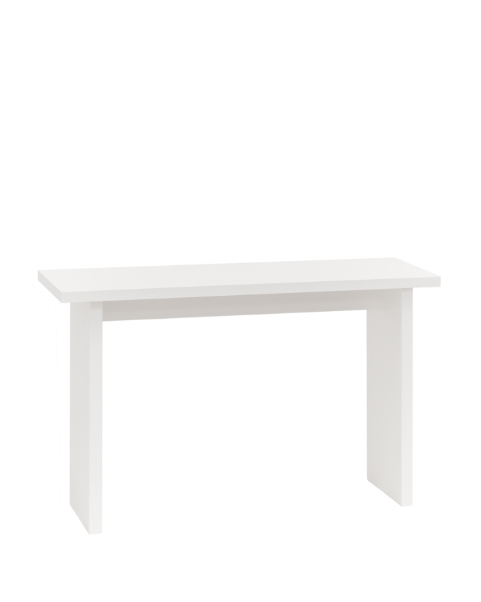 Console en bois massif ton blanc de 120x80cm