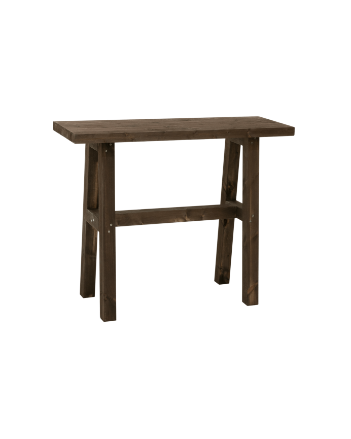 Console en bois massif en noyer de 100x80cm