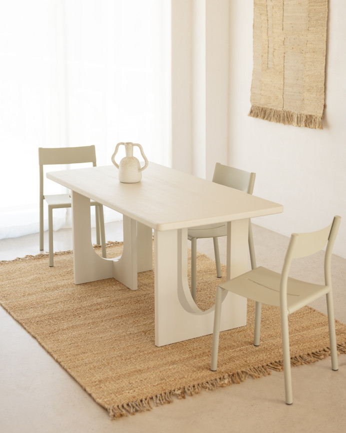 Table à manger en microciment en différentes tailles