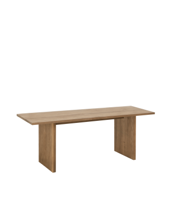 Banc en bois massif ton chêne fonce 120cm
