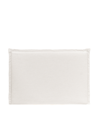 Tête de lit déhoussable en lin blanc en différentes tailles