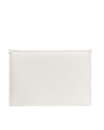 Tête de lit déhoussable en lin blanc en différentes tailles
