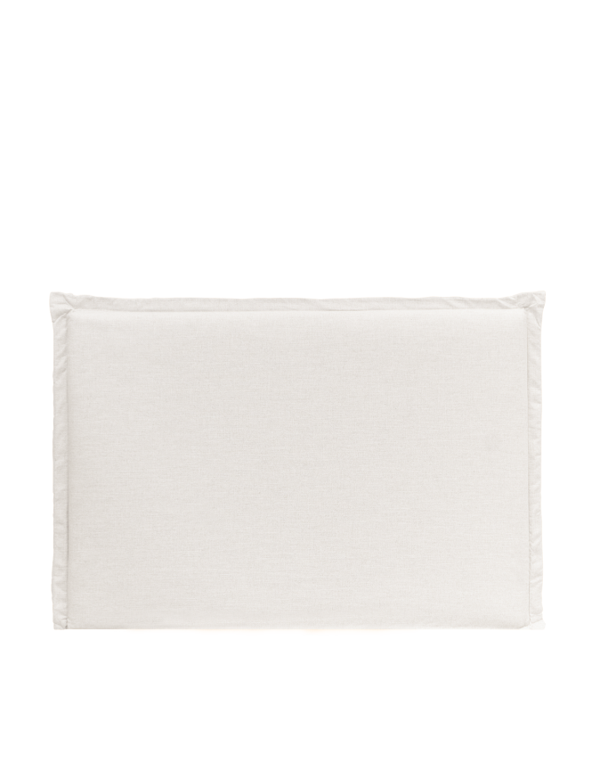 Tête de lit déhoussable en lin blanc en différentes tailles