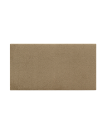 Tête de lit rembourrée en coton de couleur taupe en différentes tailles