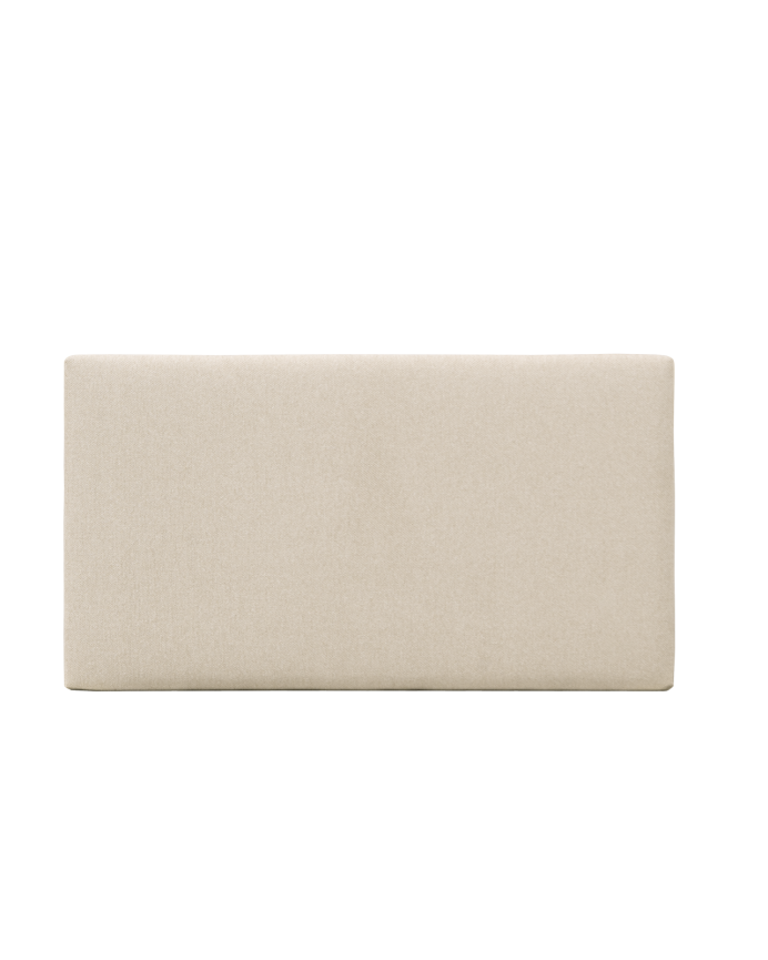 Tête de lit tapissée en beige en différentes tailles