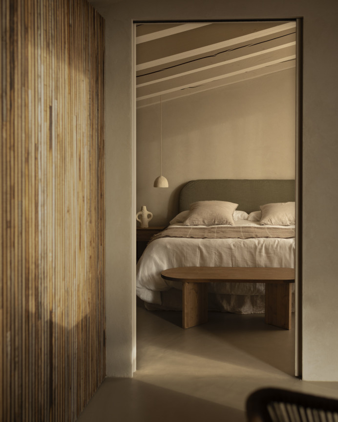 Tête de lit déhoussable en lin vert en différentes tailles 