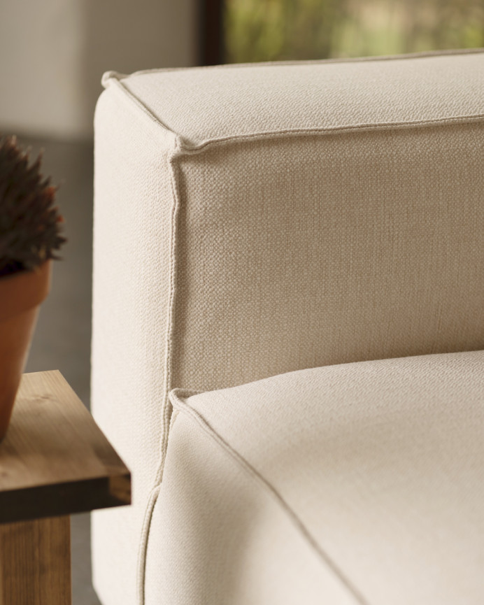 Fauteuil couleur blanc cassé de 110x90cm