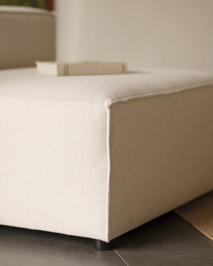 Fauteuil couleur blanc cassé de 110x90cm