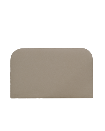 Tête de lit déhoussable en bouclé marron en différentes tailles